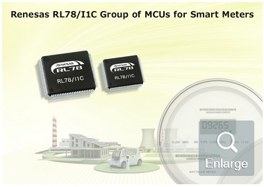 瑞萨电子推出支持智能电表国际标准 dlms 的rl78 i1c系列微控制器